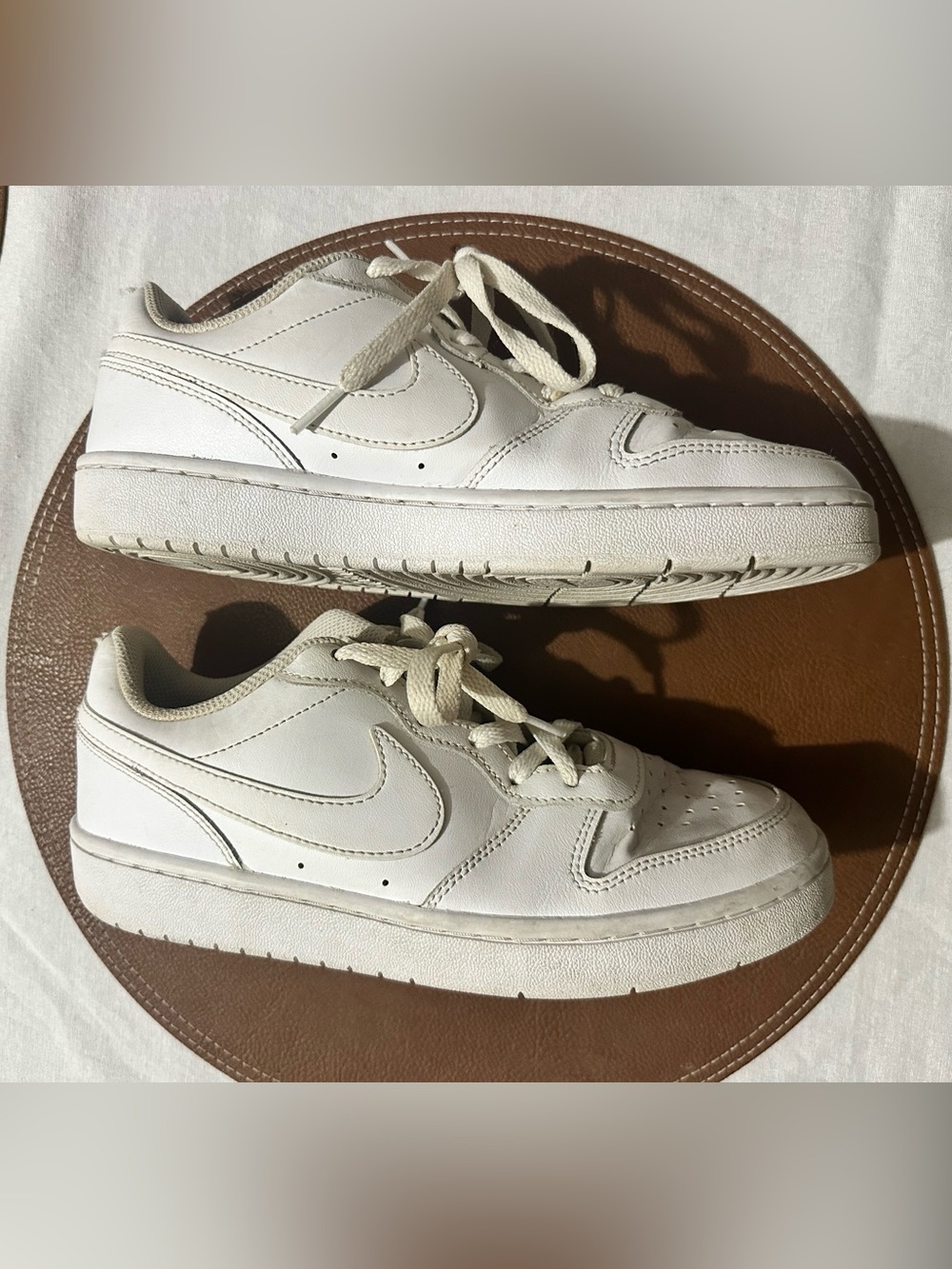 Nike Women’s White Low-Top Leather Sneakers